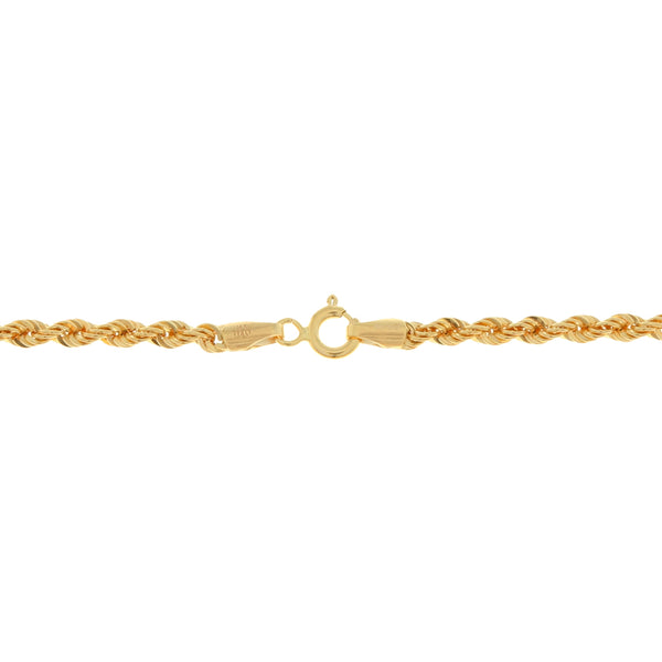 Pulsera eslabón torzal en oro amarillo 14 kilates.