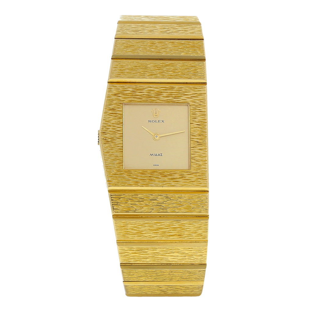 Reloj Rolex para caballero modelo King Midas en oro amarillo 19 kilate Nacional Monte de Piedad