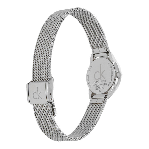 Reloj Calvin Klein para dama en acero inoxidable.