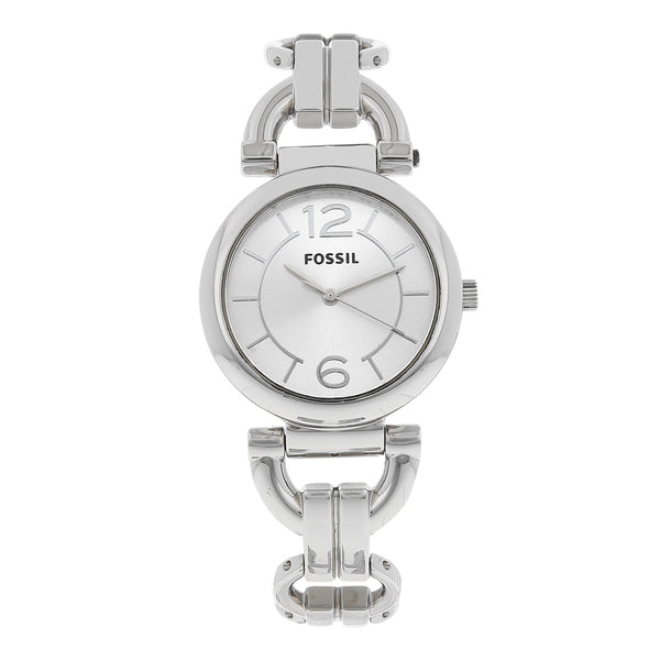 Reloj Fossil para dama en acero inoxidable.