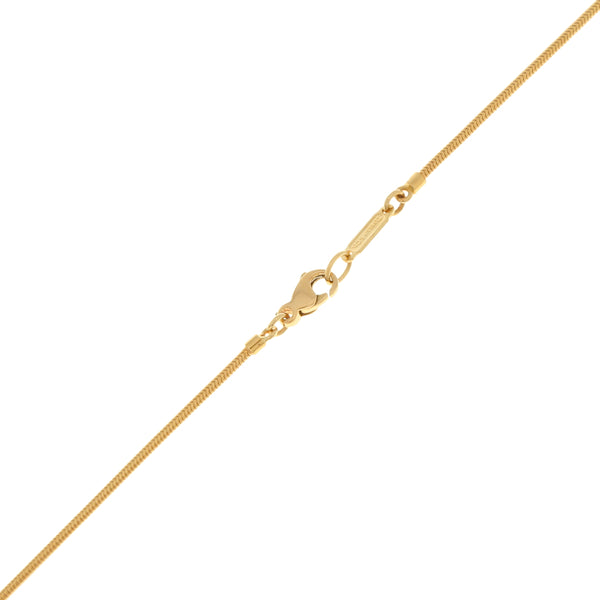 Juego de collar eslabón cola de ratón y dije diseño especial firma Tiffany & Co. en oro amarillo 18 kilates.