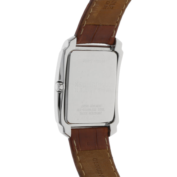 Reloj Kenneth Cole para caballero en acero inoxidable correa piel.