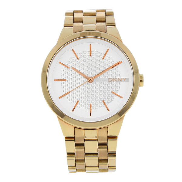 Reloj DKNY para dama/unisex en acero chapa.