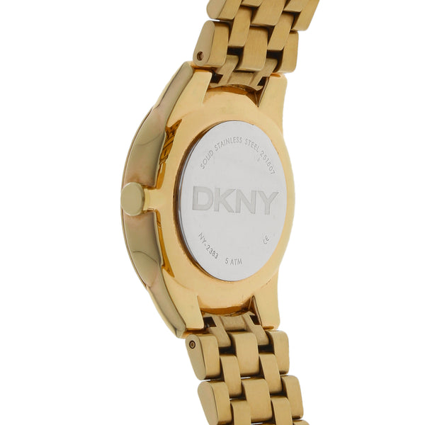 Reloj DKNY para dama/unisex en acero chapa.