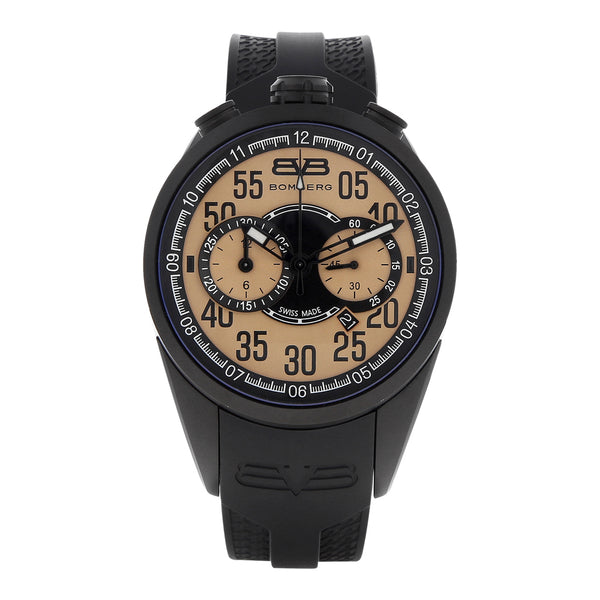 Reloj Bomberg para caballero en acero esmalte correa caucho.