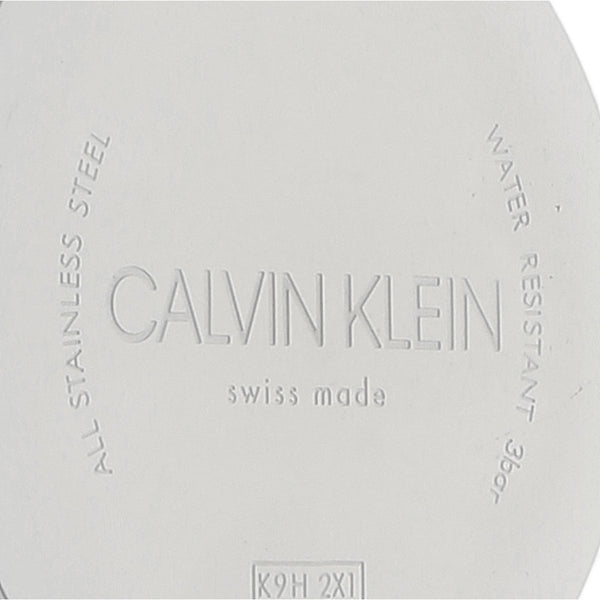 Reloj Calvin Klein para caballero en acero inoxidable correa piel.