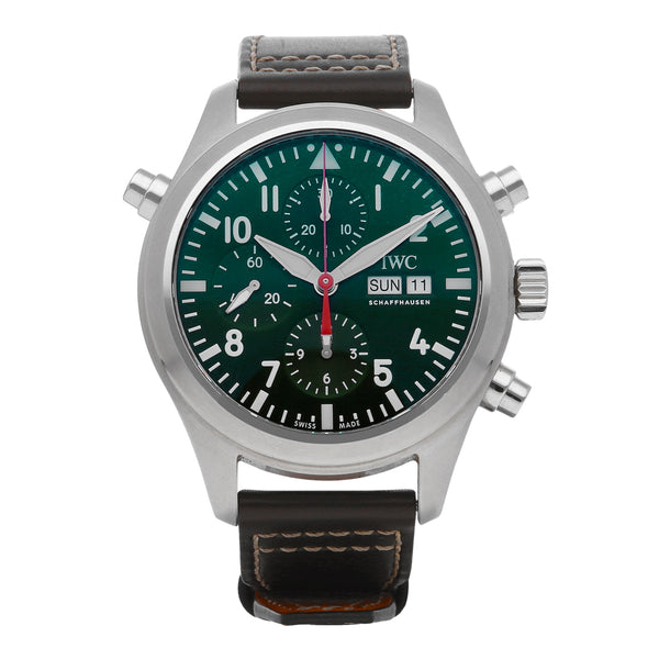 Reloj IWC para caballero modelo Pilot Raing Green Edición Latinoamérica.