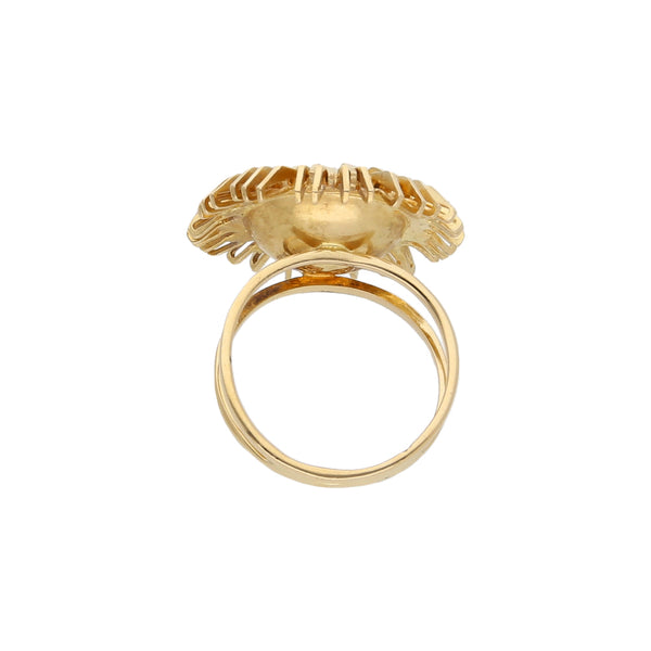 Anillo diseño especial en oro amarillo 18 kilates.