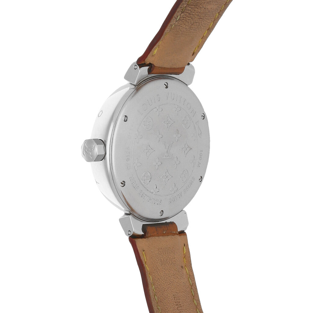 Reloj Louis Vuitton para caballero en acero inoxidable correa piel. –  Nacional Monte de Piedad