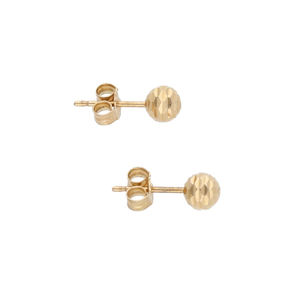 Broqueles facetados en oro amarillo 14 kilates.