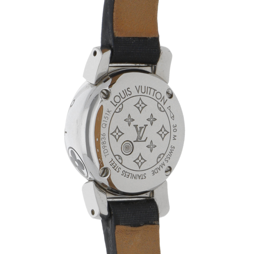 Reloj Louis Vuitton para dama en acero inoxidable correa piel. – Nacional  Monte de Piedad