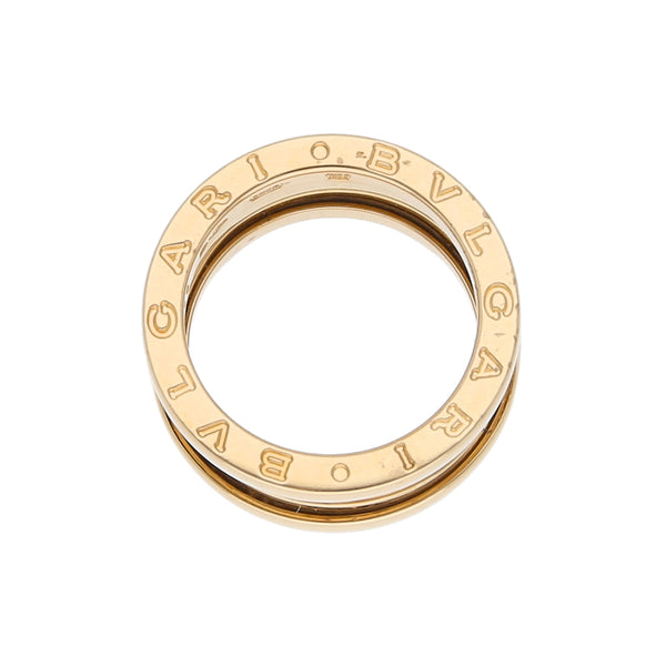 Argolla diseño italiano firma Bvlgari en oro amarillo 18 kilates.