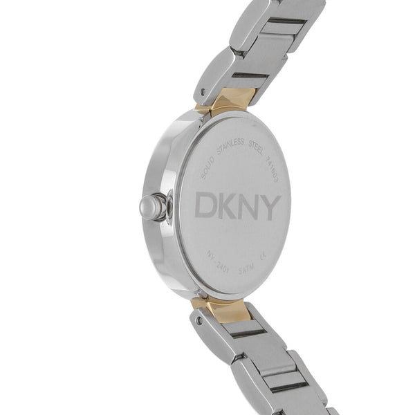 Reloj DKNY para dama en acero inoxidable vistas chapa.