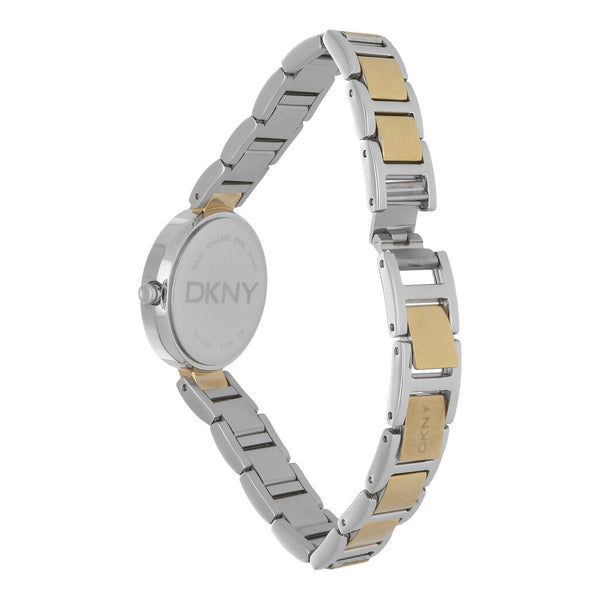 Reloj DKNY para dama en acero inoxidable vistas chapa.