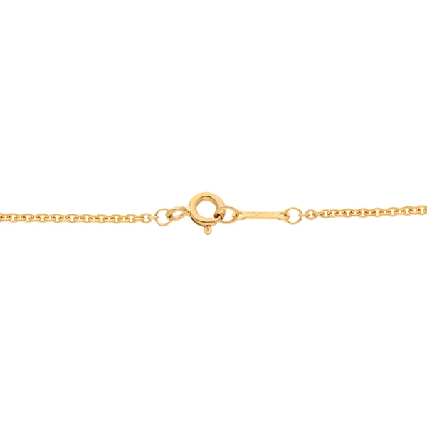 Pulsera eslabón cruzado firma Tiffany & Co. con aguamarina en oro amarillo 18 kilates.