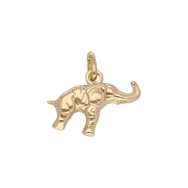 Dije diseño especial motivo elefante en oro amarillo 18 kilates.