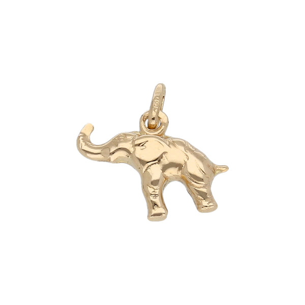 Dije diseño especial motivo elefante en oro amarillo 18 kilates.