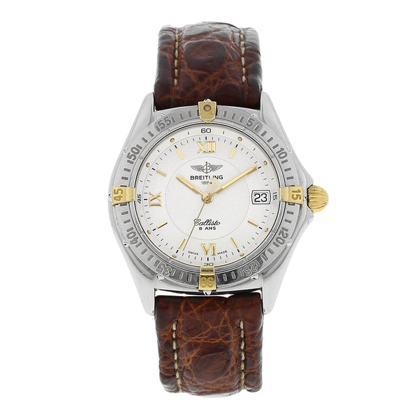 Reloj Breitling para dama modelo Callisto vistas en oro amarillo 18 kilates.