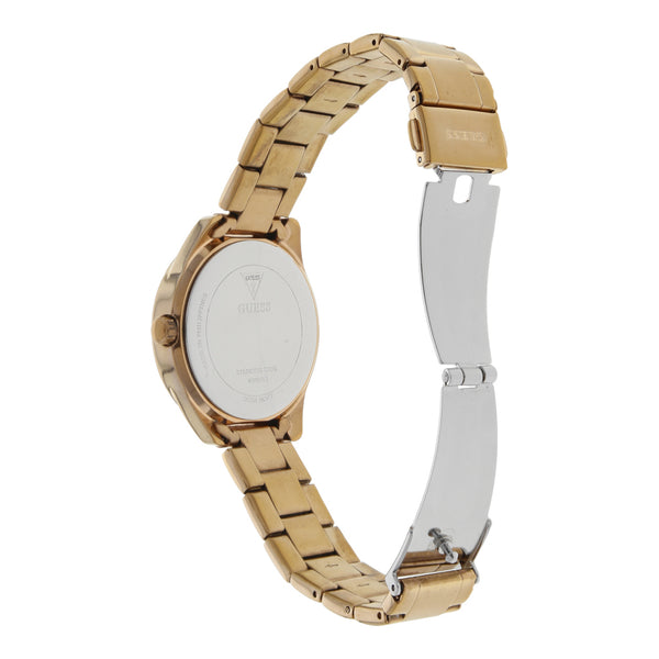 Reloj Guess para dama en acero chapa.