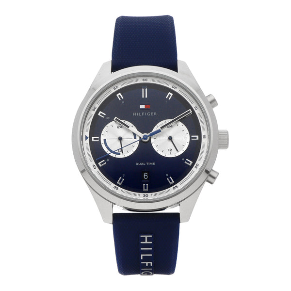 Reloj Tommy Hilfiger para caballero en acero inoxidable correa caucho.