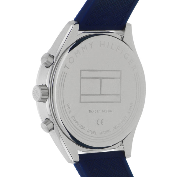 Reloj Tommy Hilfiger para caballero en acero inoxidable correa caucho.