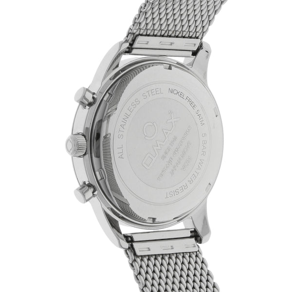 Reloj Omax para caballero en acero inoxidable. – Nacional Monte de Piedad