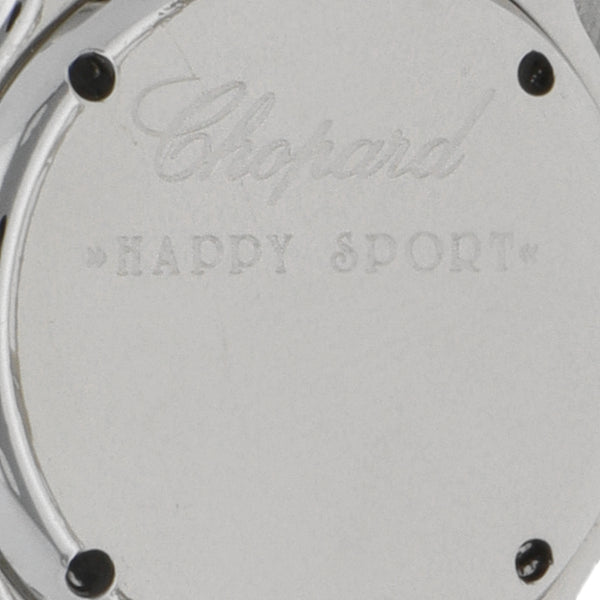 Reloj Chopard para dama modelo Happy Sport vistas en oro amarillo 18 kilates.