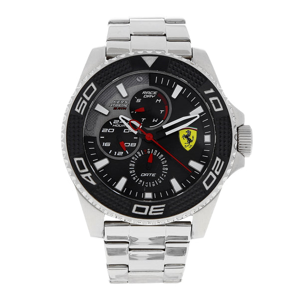 Reloj Scuderia Ferrari para caballero en acero inoxidable.