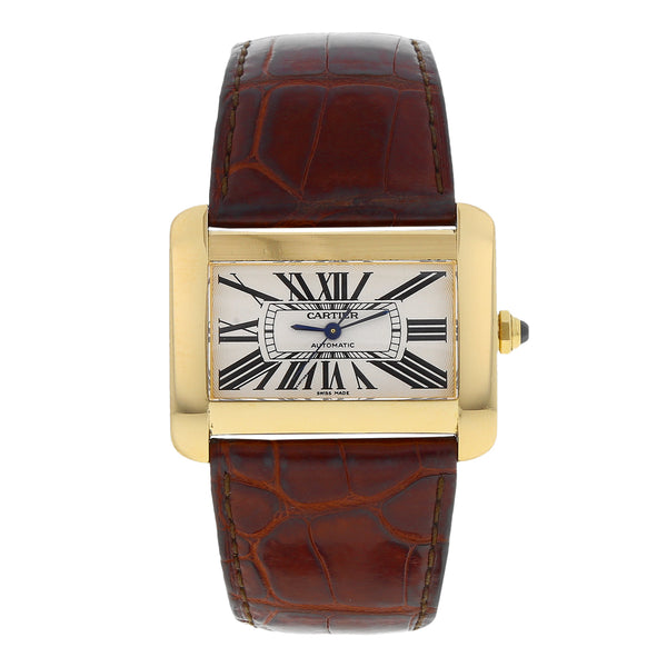 Reloj Cartier para caballero modelo Tank Divan.