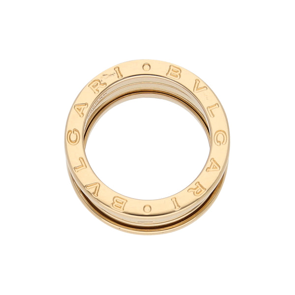 Argolla diseño italiano firma Bvlgari en oro amarillo 18 kilates.