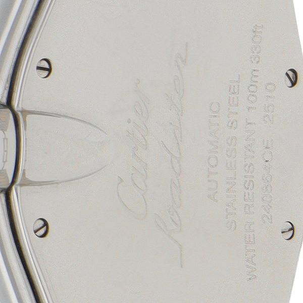 Reloj Cartier para caballero modelo Roadster vistas en oro amarillo 18 kilates.