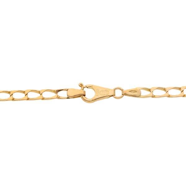 Pulsera eslabón encontrado en oro amarillo 18 kilates.