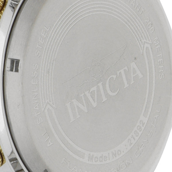 Reloj Invicta para caballero en acero inoxidable vistas chapa.