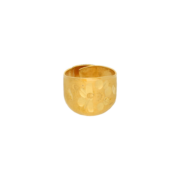 Anillo abierto en oro amarillo 24 kilates.