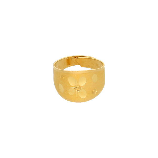 Anillo abierto en oro amarillo 24 kilates.