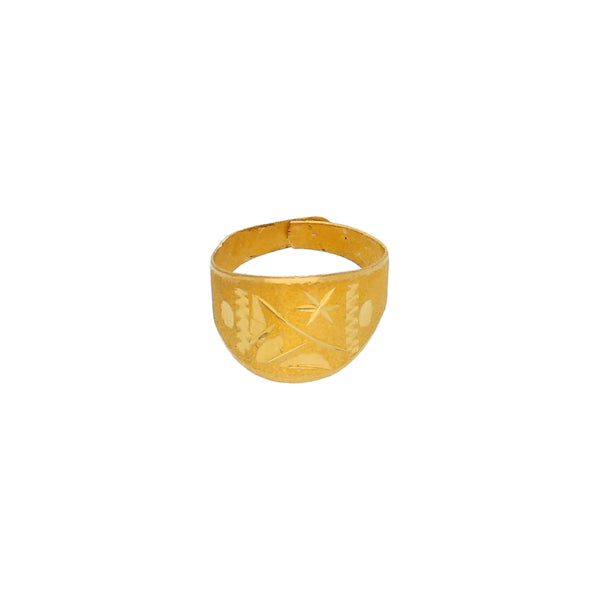 Anillo abierto en oro amarillo 22 kilates.