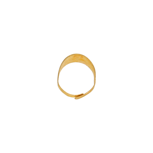 Anillo abierto en oro amarillo 22 kilates.