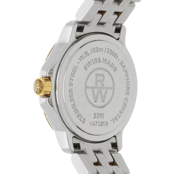 Reloj Raymond Weil para dama en acero chapa.