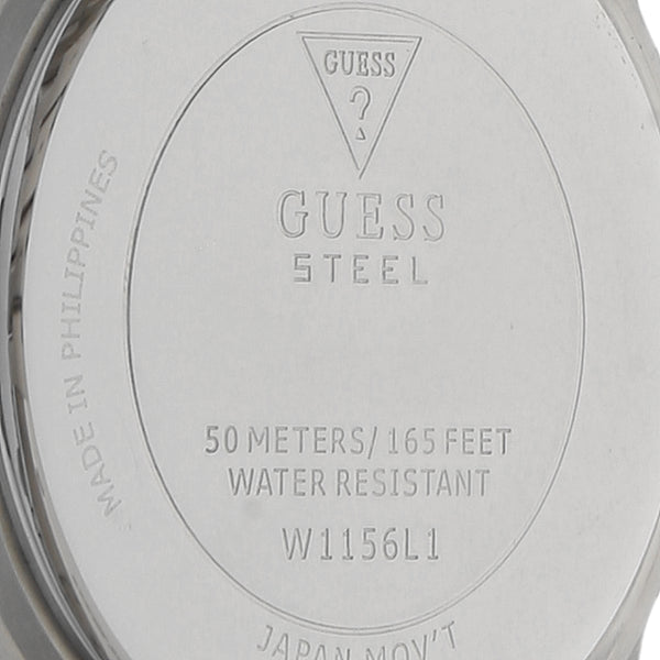 Reloj Guess para dama en acero inoxidable.