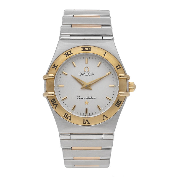 Reloj Omega para dama modelo Constellation vistas en oro amarillo 18 kilates.