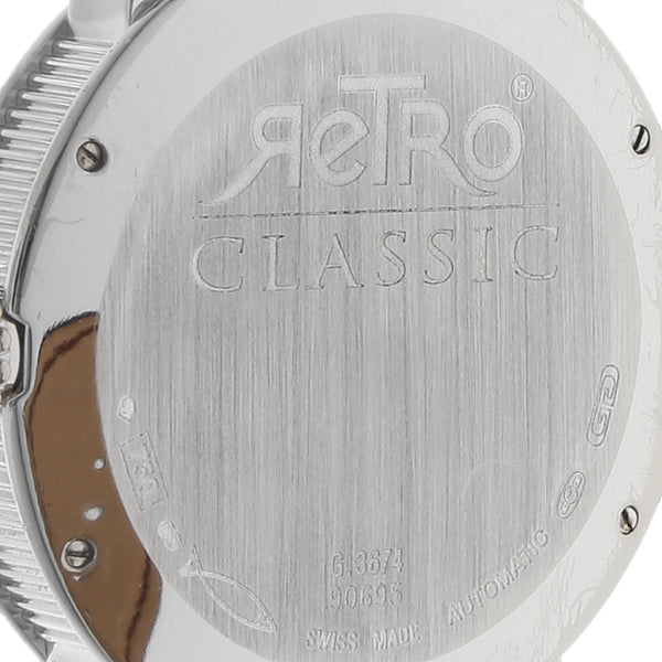 Reloj Gerald Genta para caballero modelo Retro Classic caja en oro blanco 18 kilates.