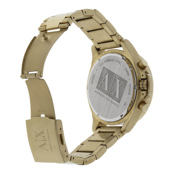 Reloj Armani Exchange para caballero en acero chapa.