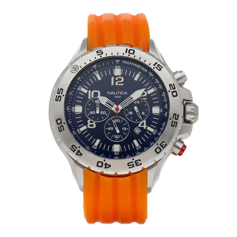 Reloj Inteligente Reloj Nautica Naranja Caucho Reloj Pulsera Reloj