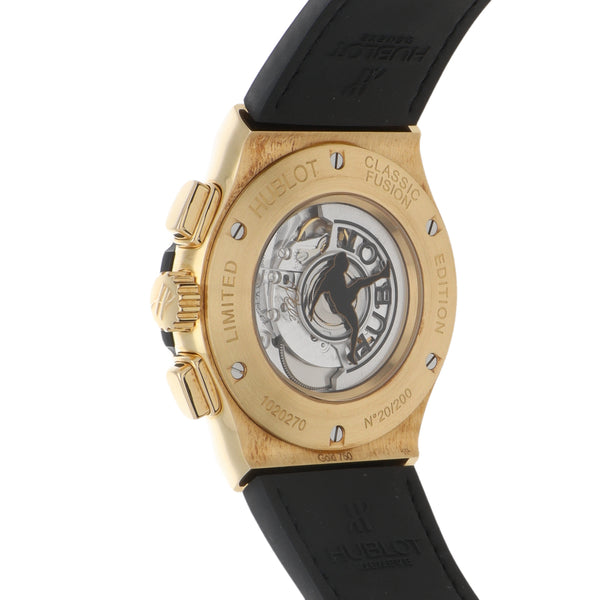 Reloj Hublot para caballero modelo Classic Fusion Edición Pele caja en oro amarillo 18 kilates.