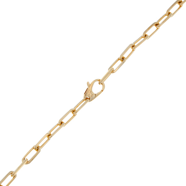 Collar eslabón cruzado firma Cartier en oro amarillo 18 kilates.