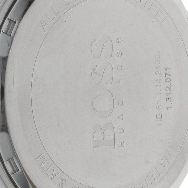 Reloj Hugo Boss para caballero en acero inoxidable correa piel.