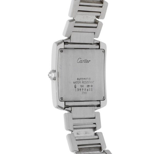 Reloj Cartier para caballero/unisex modelo Tank Française en oro blanco 18 kilates.