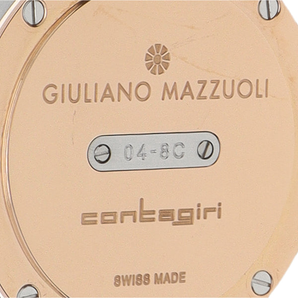 Reloj Giuliano Mazzuoli para caballero modeo Contagiri vistas en oro rosa 18 kilates.