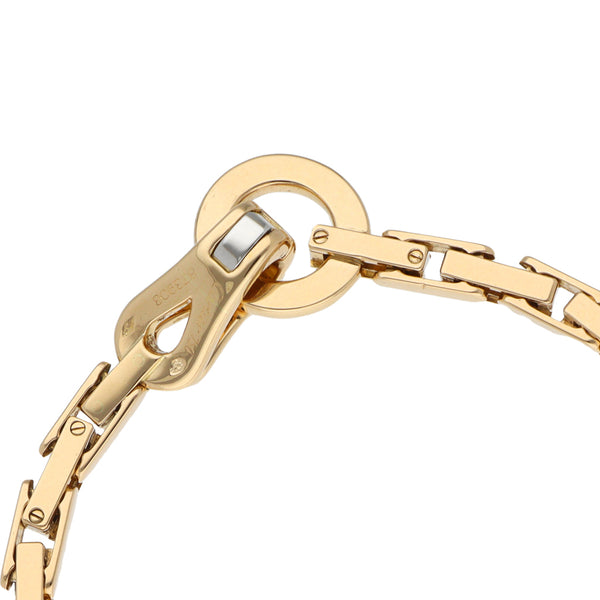 Pulsera eslabón articulado firma Cartier en oro amarillo 18 kilates.