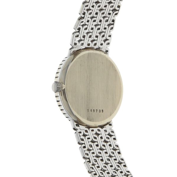 Reloj Certina para dama en oro blanco 18 kilates.